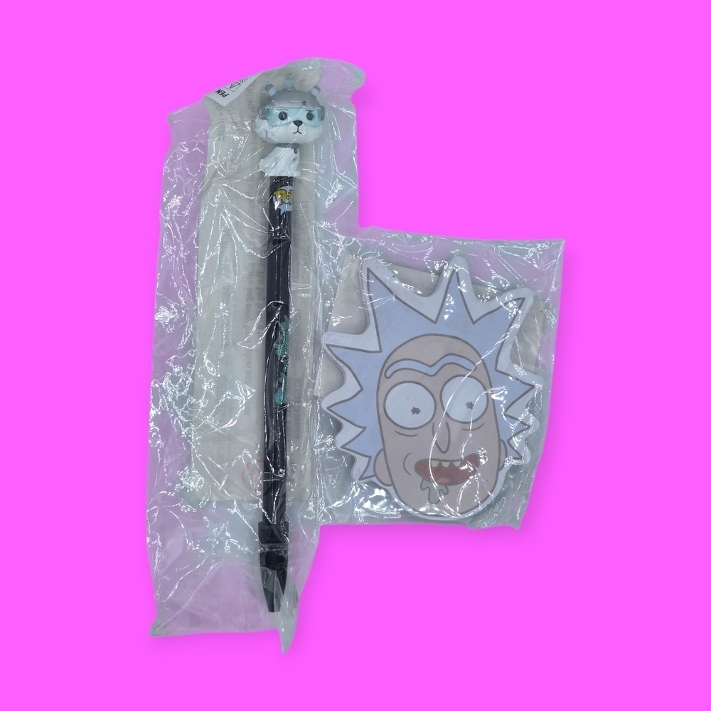 Funko Rick and Morty Snowball Pen & Rick Sticky Notepad Set
